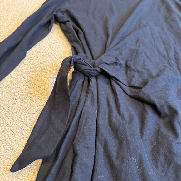 Vince Knit Dress Side Tie Long Sleeve Minimal Knee Length Career Stretch MEDIUM - Picture 4 of 12